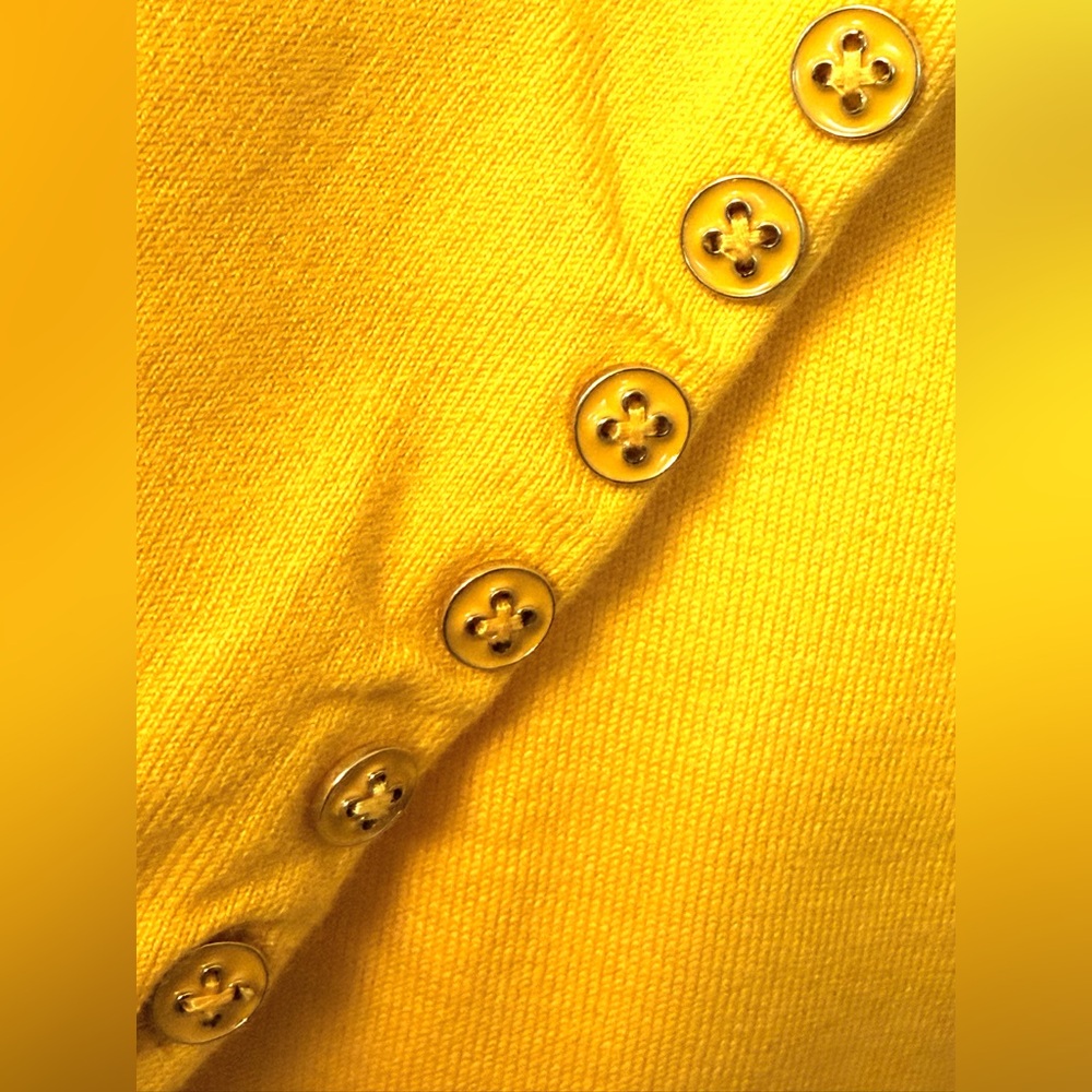 J McLaughlin Jamey Yellow Women's Large Crew‎ Neck Long Sleeve Top - Picture 5 of 7